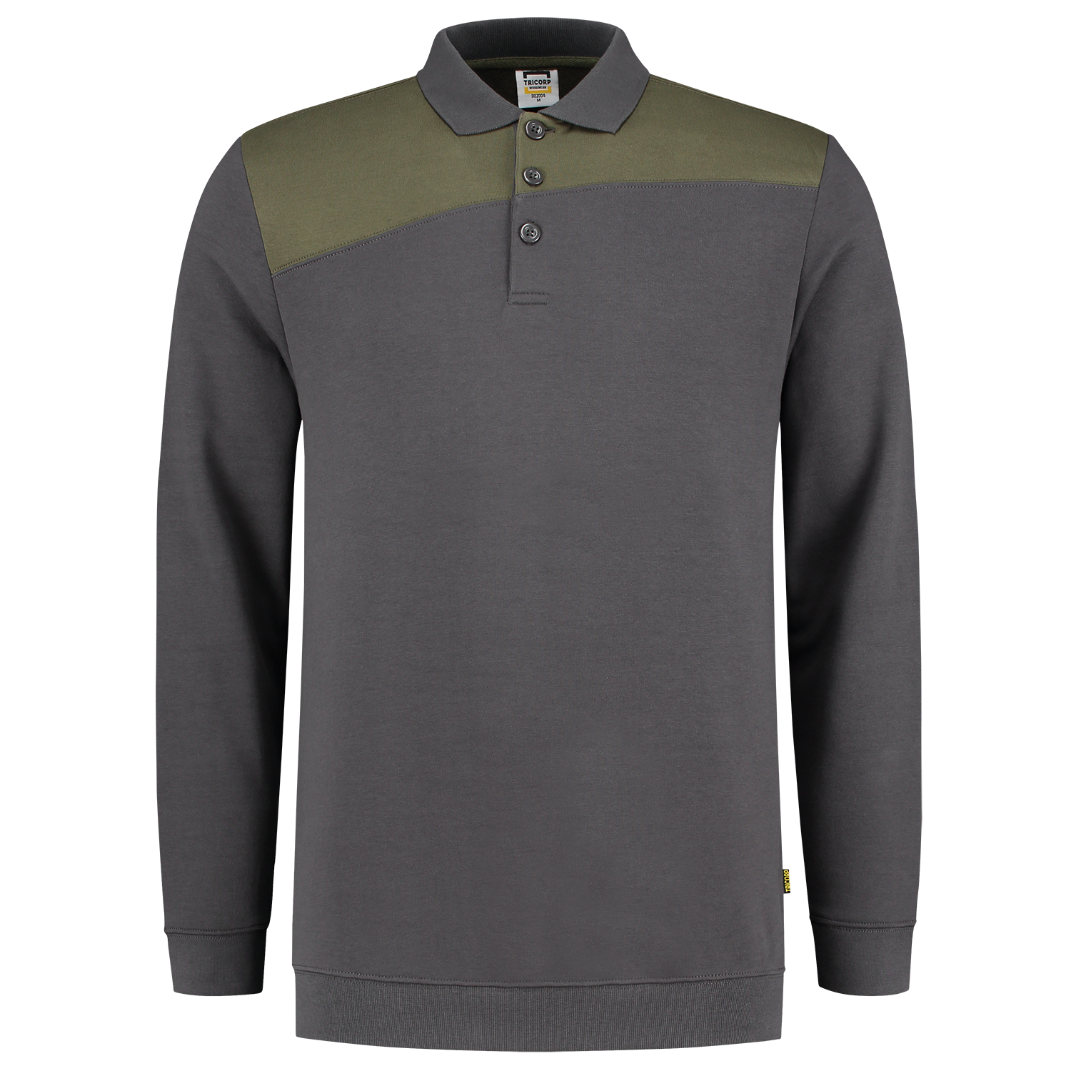 Tricorp Workwear Polosweaters 302004 donkergrijs-legergroen(darkgreyarmy)