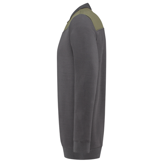 Tricorp Workwear 60 Graden;Bicolor Naden Polosweaters 302004 donkergrijs-legergroen(darkgreyarmy)