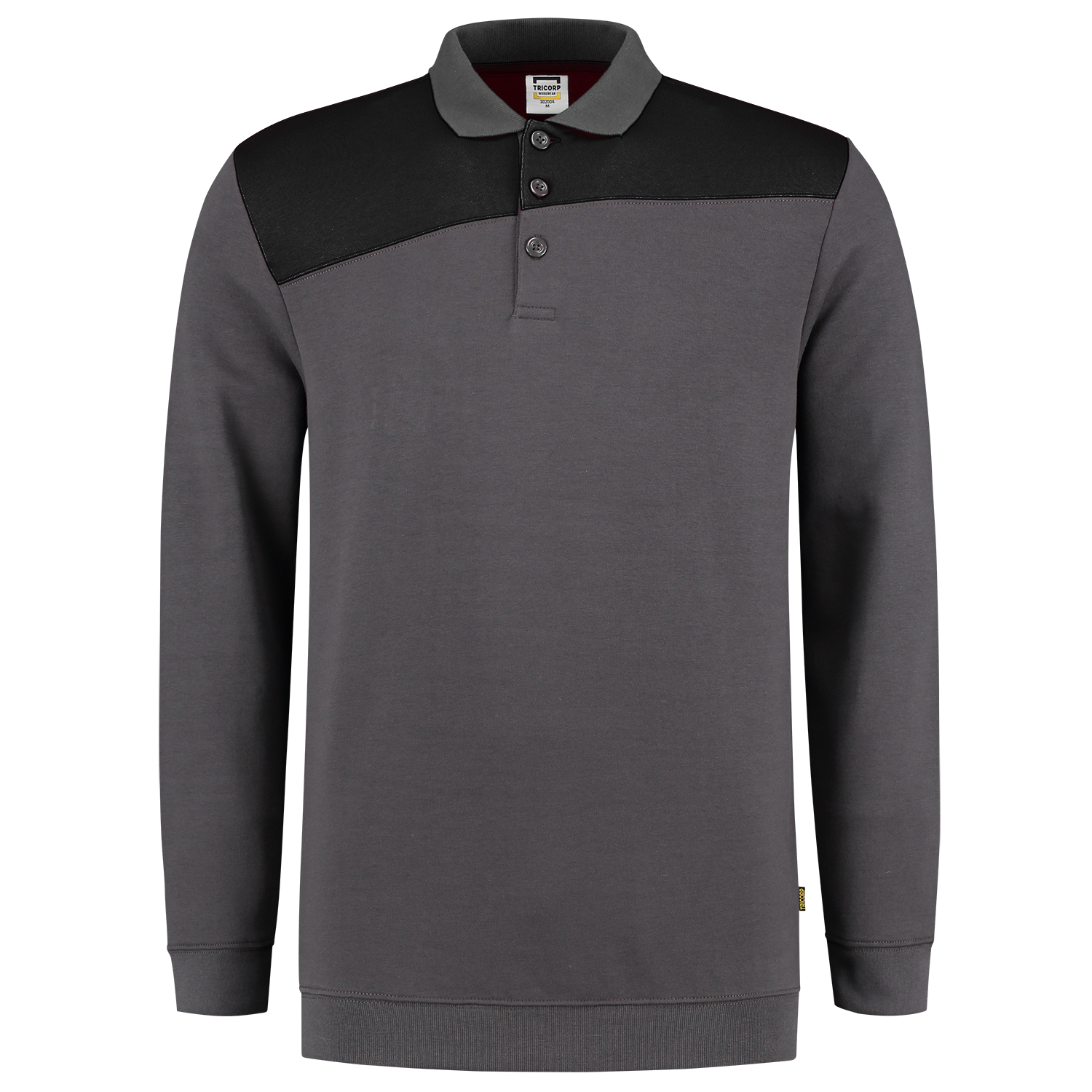 Tricorp Workwear Polosweaters 302004 donkergrijs-zwart(darkgreyblack)