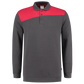 Tricorp Workwear Polosweaters 302004 dronkergrijs-rood(darkgreyred)