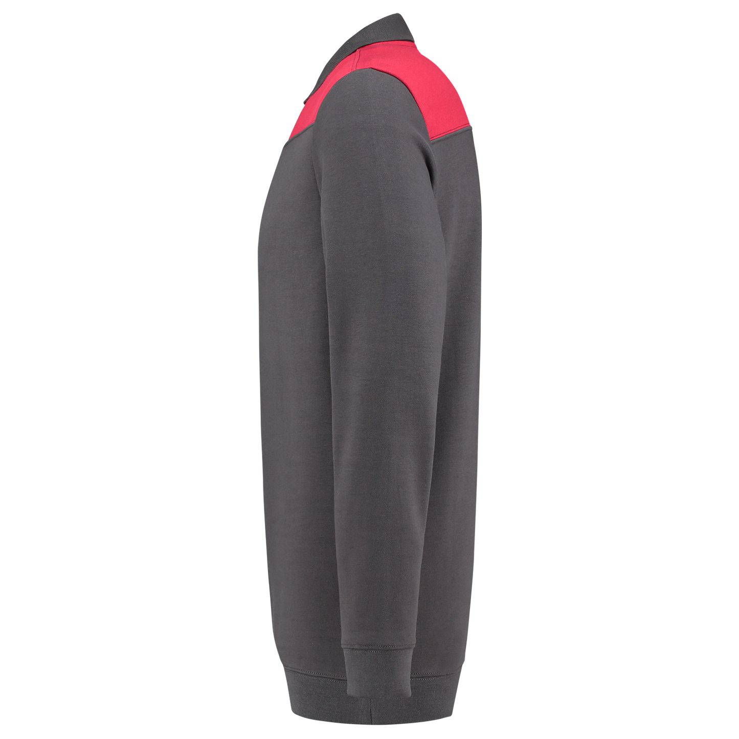 Tricorp Workwear Polosweaters 302004 dronkergrijs-rood(darkgreyred)