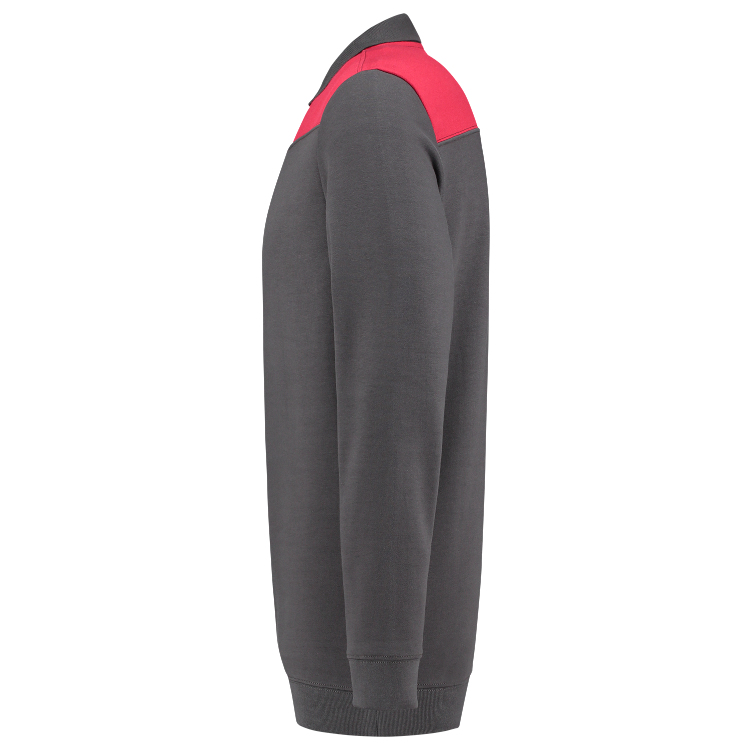 Tricorp Workwear Polosweaters 302004 dronkergrijs-rood(darkgreyred)