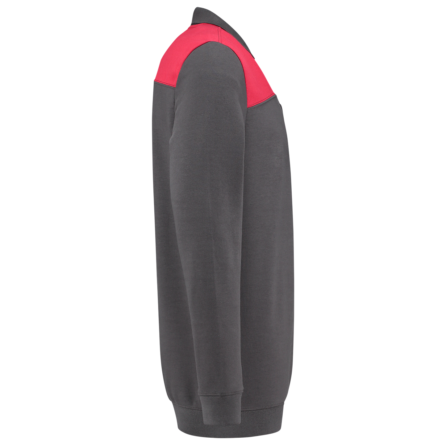 Tricorp Workwear Polosweaters 302004 dronkergrijs-rood(darkgreyred)