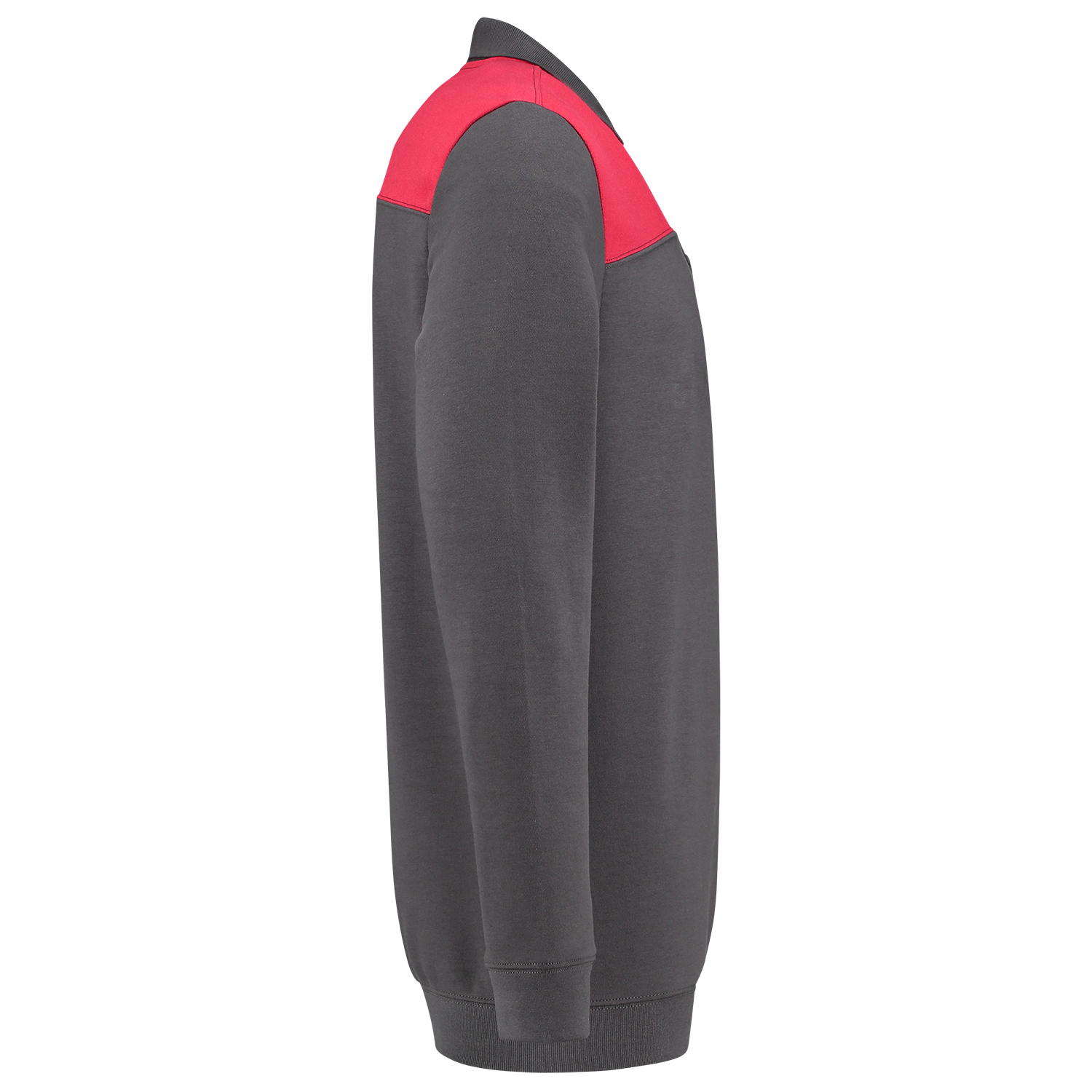 Tricorp Workwear Polosweaters 302004 dronkergrijs-rood(darkgreyred)