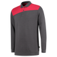 Tricorp Workwear Polosweaters 302004 dronkergrijs-rood(darkgreyred)