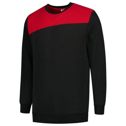 Tricorp Workwear 60 Graden;Bicolor Naden Sweaters 302013 zwart-rood(blackred)