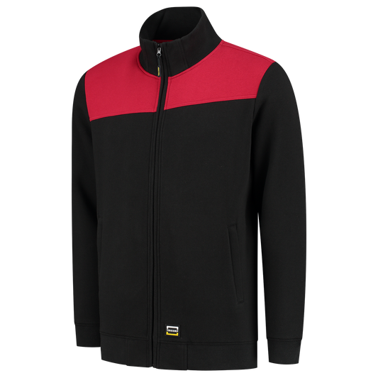 Tricorp Workwear 60 Graden;Bicolor Naden Sweaters 302014 zwart-rood(blackred)