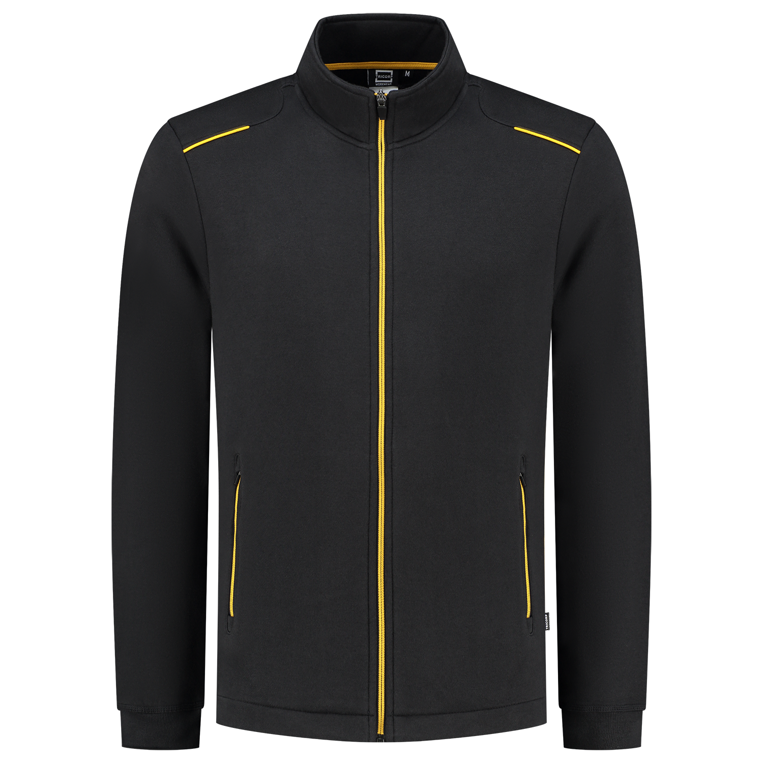Tricorp Workwear 60 Graden;Accent Sweatvesten 302702 zwart-geel(blackyellow)