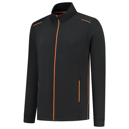 Tricorp Accent Sweatvest 302702 bicolor unisex zwart-oranje(blackorange)