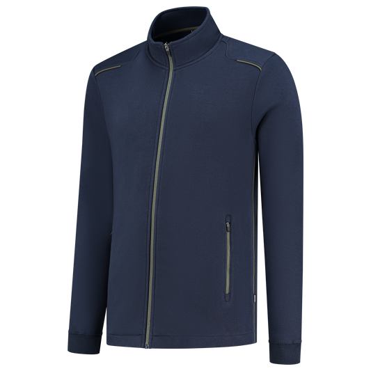 Tricorp Accent Sweatvest 302702 bicolor unisex inktblauw-legergroen(inkarmy)