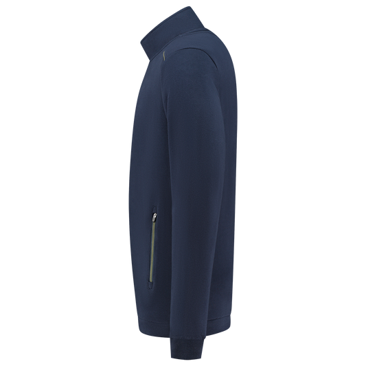 Tricorp Workwear 60 Graden;Accent Sweatvest 302702 bicolor unisex inktblauw-legergroen(inkarmy)