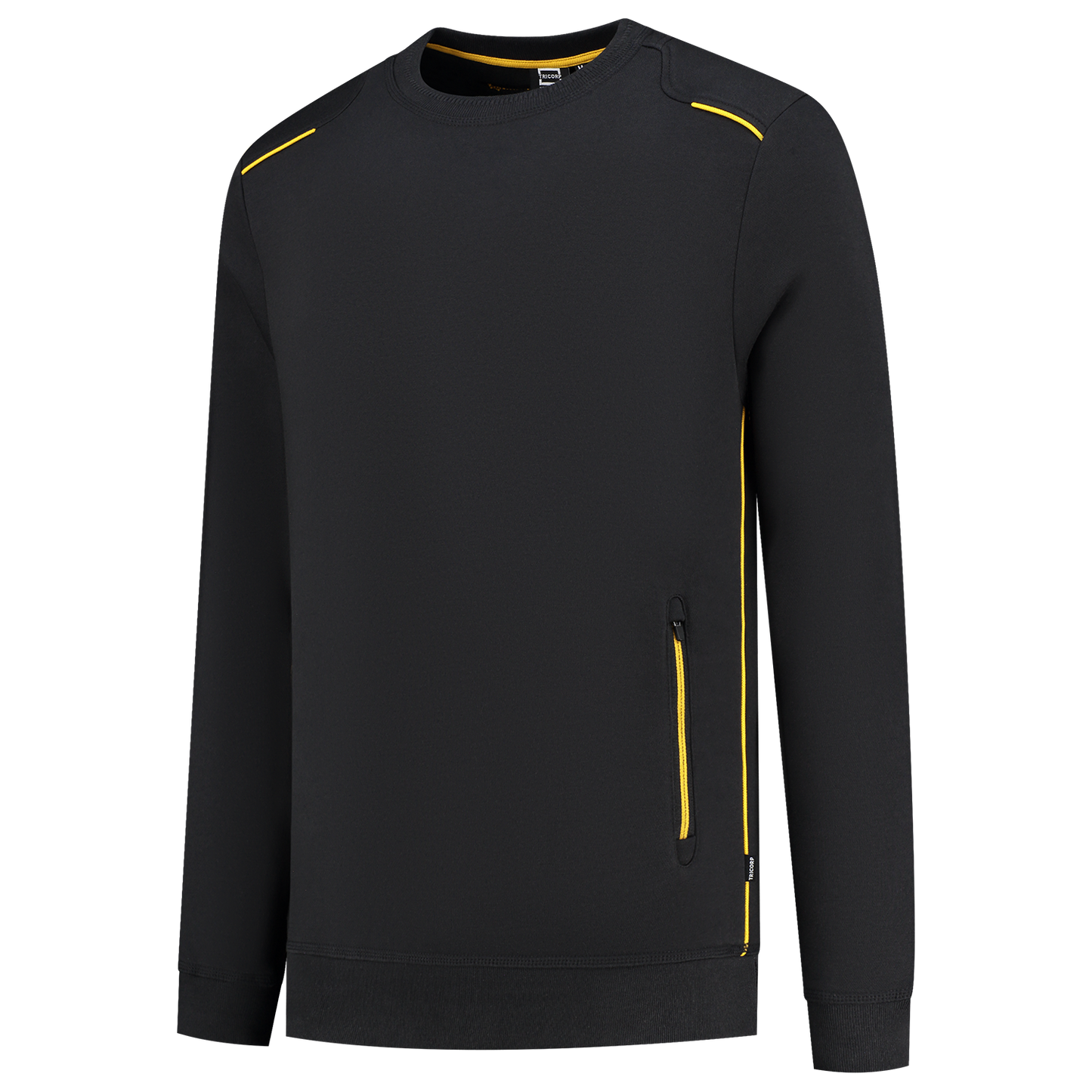 Tricorp Workwear 60 Graden;Accent Sweaters 302703 zwart-geel(blackyellow)