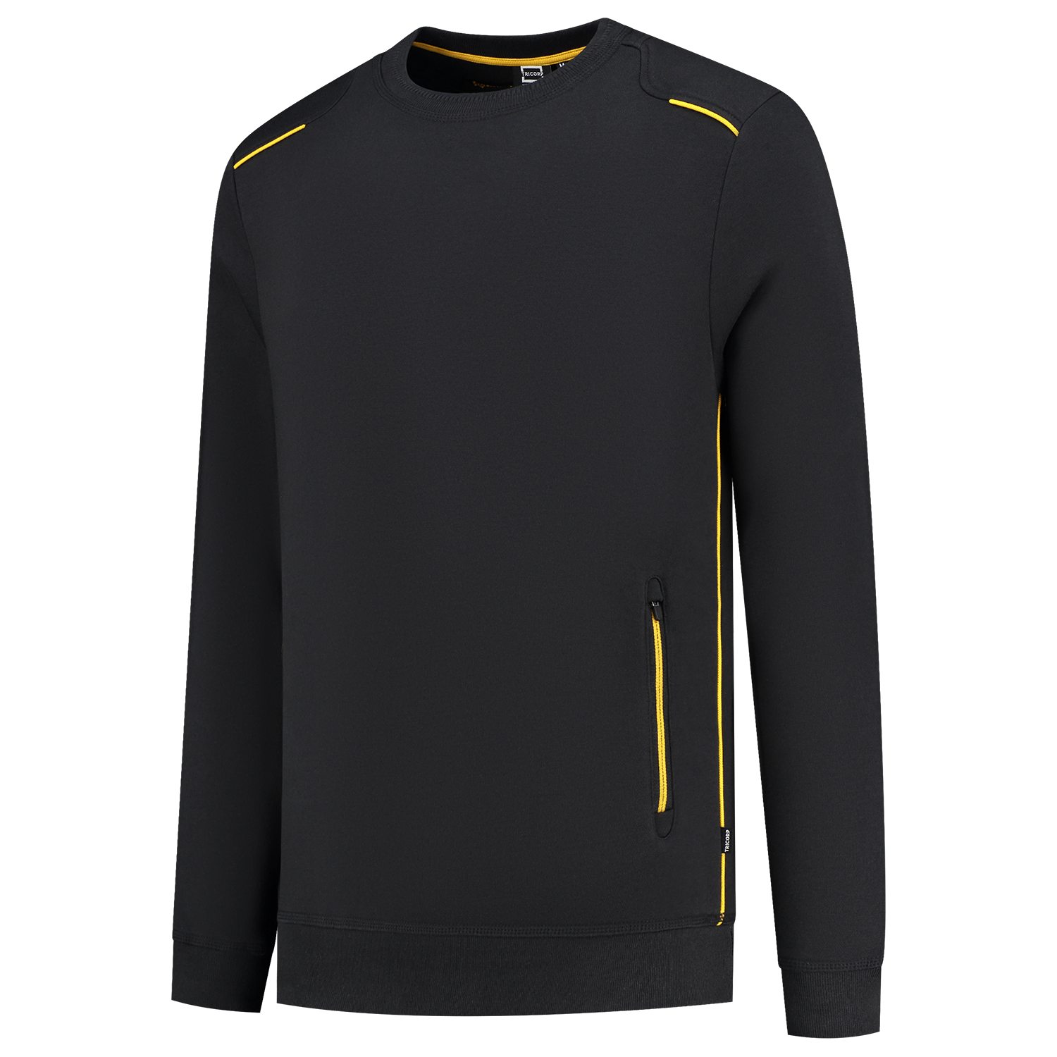 Tricorp Workwear 60 Graden;Accent Sweaters 302703 zwart-geel(blackyellow)