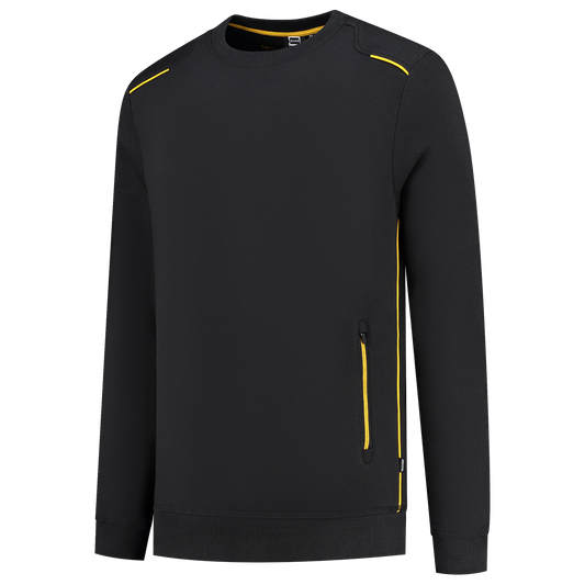 Tricorp Workwear 60 Graden;Accent Sweaters 302703 zwart-geel(blackyellow)