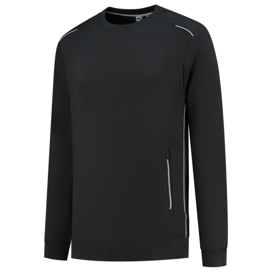 Tricorp Accent Sweaters 302703 bicolor unisex zwart-grijs(blackgrey)