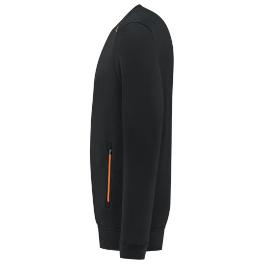 Tricorp Accent Sweaters 302703 bicolor unisex zwart-oranje(blackorange)