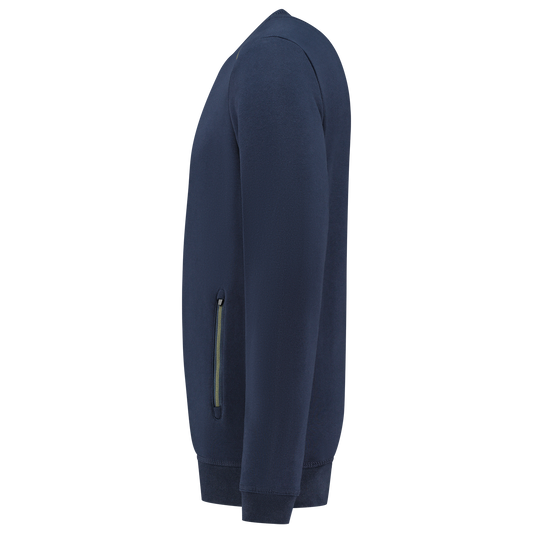 Tricorp Accent Sweaters 302703 bicolor unisex inktblauw-legergroen(inkarmy)