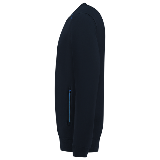 Tricorp Workwear 60 Graden;Accent Sweaters 302703 bicolor unisex marineblauw-koningsblauw(navyroyalblue)