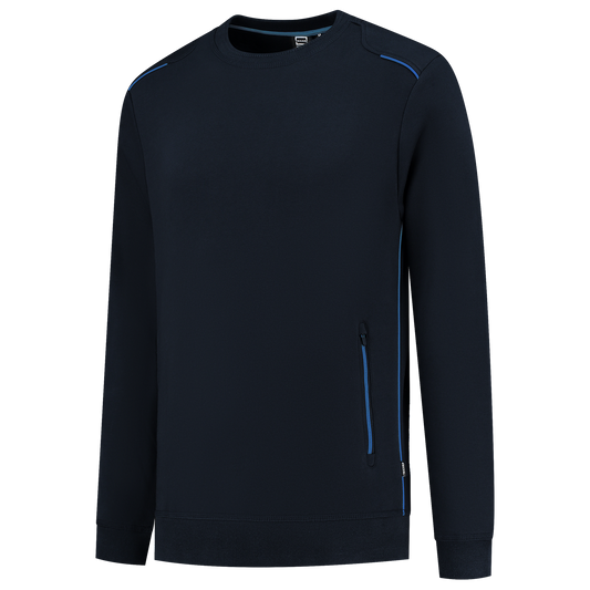 Tricorp Accent Sweaters 302703 bicolor unisex marineblauw-koningsblauw(navyroyalblue)