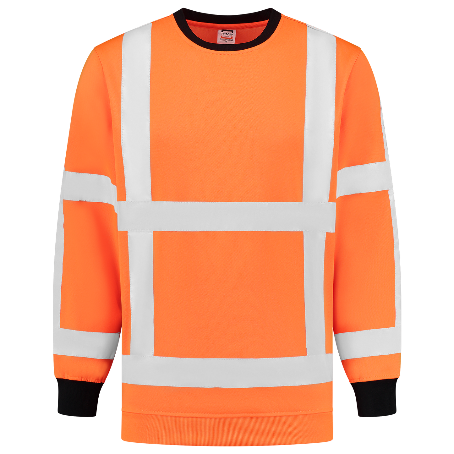 Tricorp Safety Polosweaters 303001-TS-RWS HiVis fluo oranje-zwart(fluororange)