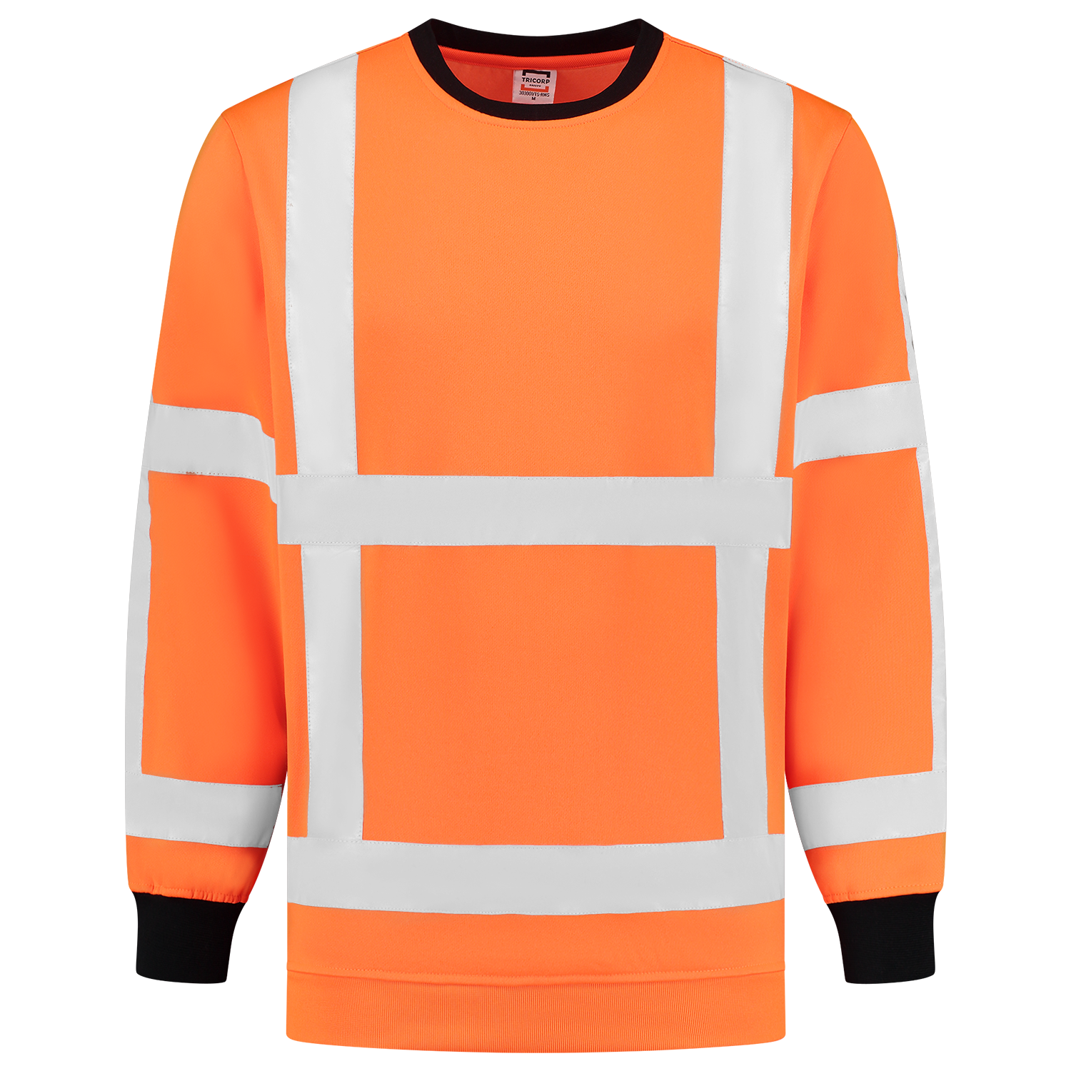 Tricorp Safety Polosweaters 303001-TS-RWS HiVis fluo oranje-zwart(fluororange)