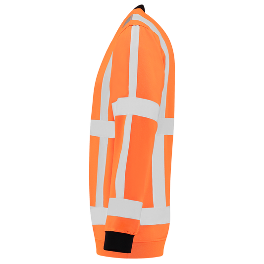 Tricorp Safety Polosweaters 303001-TS-RWS HiVis fluo oranje-zwart(fluororange)