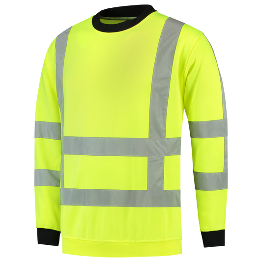 Tricorp Safety Polosweaters 303001-TS-RWS HiVis fluo geel-zwart(fluoryellow)