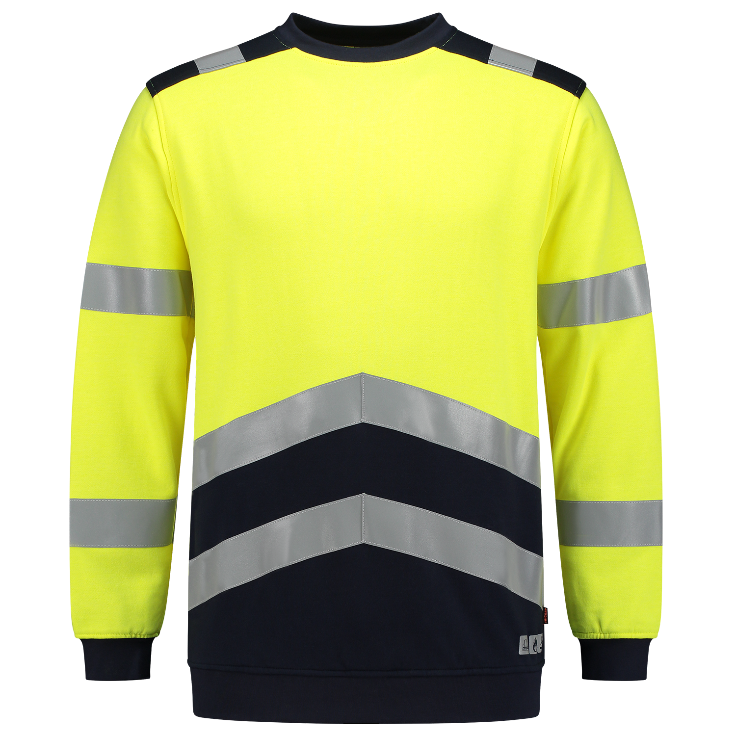 Tricorp Safety Polosweaters 303002 Multinorm fluo geel-inktblauw(fluoryellowink)