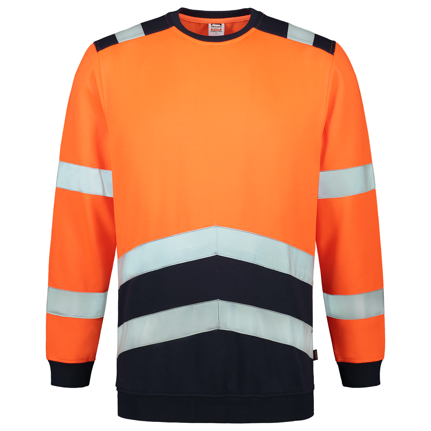 Tricorp Safety 2020 Vision;60 Graden Sweaters 303004 HiVis fluo oranje-inktblauw(fluororangeink)