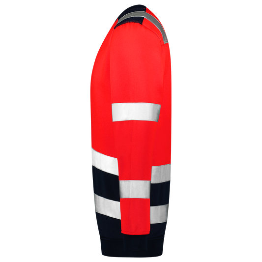 Tricorp Safety Polosweaters 303004 HiVis fluo rood-inktblauw(fluorredink)