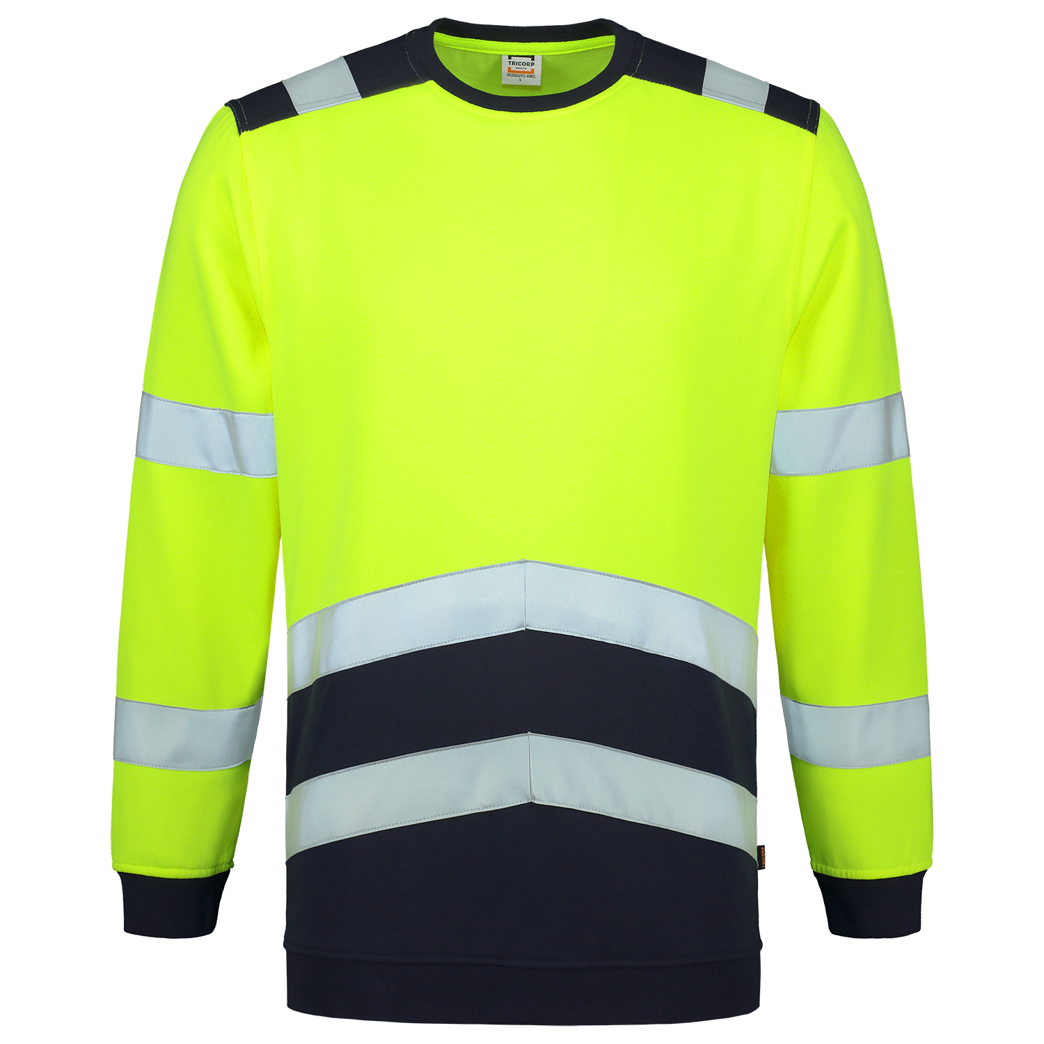 Tricorp Safety 2020 Vision;60 Graden Sweaters 303004 HiVis fluo geel-inktblauw(fluoryellowink)