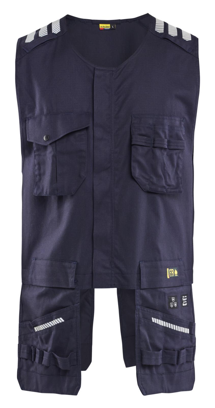 Blaklader Vlamvertragend Multinorm Werkvest 30391512 Inherent waterafstotend marineblauw(8900)