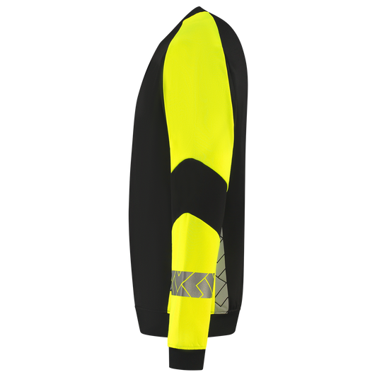 Tricorp Workwear Reflective Redefined Sweaters 306101 HiVis zwart-fluo geel(blackfluoryellow)