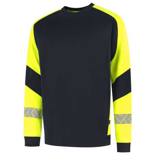 Tricorp Workwear Reflective Redefined Sweaters 306101 HiVis inktblauw-fluo geel(inkfluoryellow)