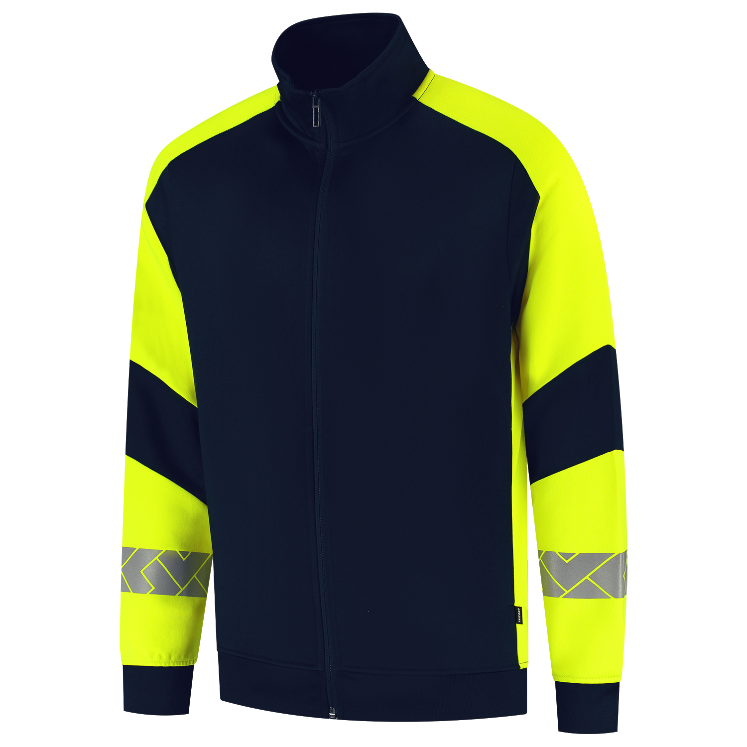 Tricorp Workwear Reflective Redefined Sweatvesten 306104 HiVis inktblauw-fluo geel(inkfluoryellow)