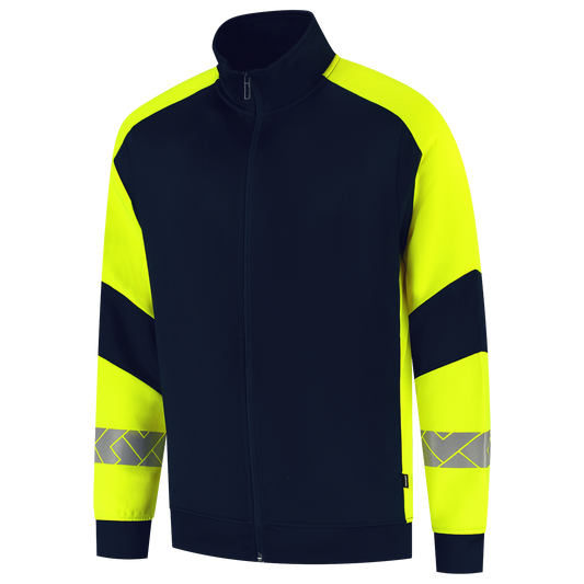 Tricorp Workwear Reflective Redefined Sweatvesten 306104 HiVis inktblauw-fluo geel(inkfluoryellow)