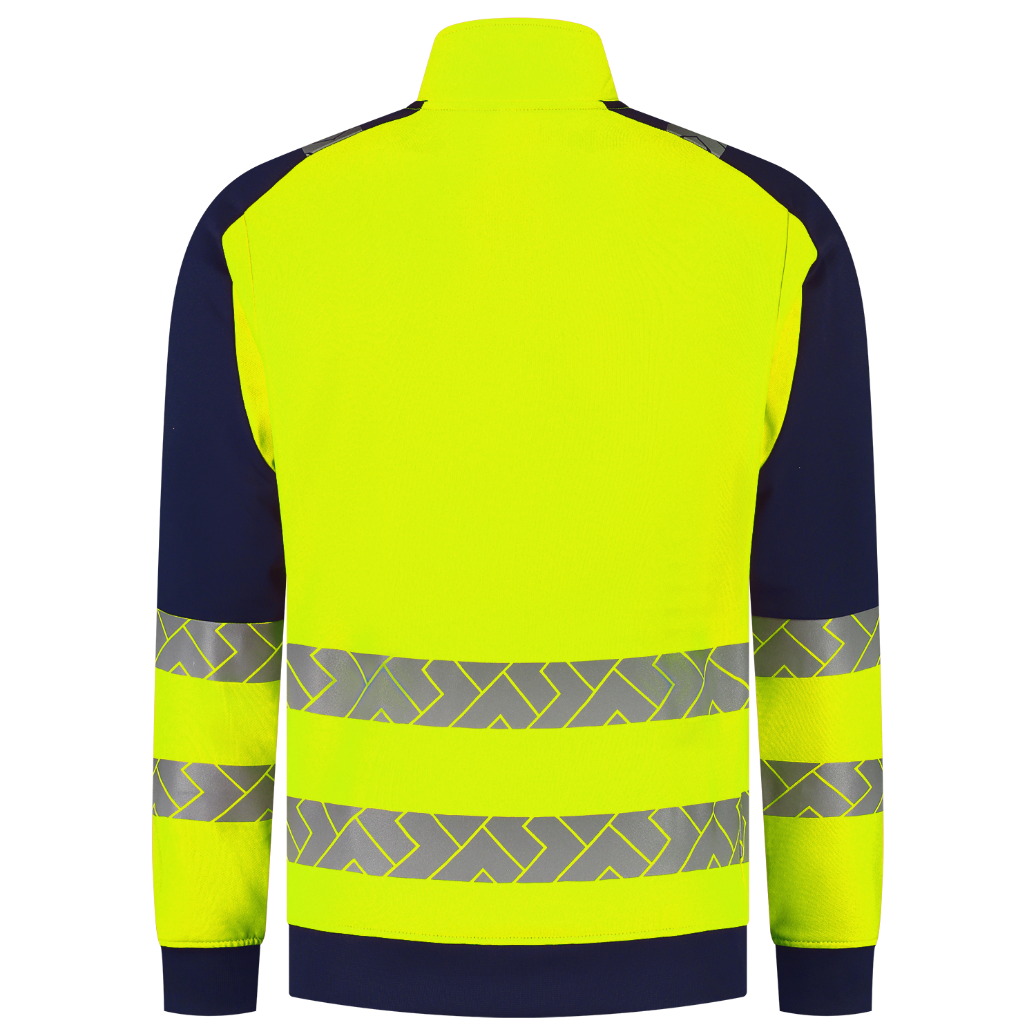 Tricorp Workwear High Vis Redefined Zip Sweaters HiVis 306106 fluo geel-inktblauw(fluoryellowink)