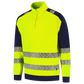 Tricorp Workwear High Vis Redefined Zip Sweaters HiVis 306106 fluo geel-inktblauw(fluoryellowink)
