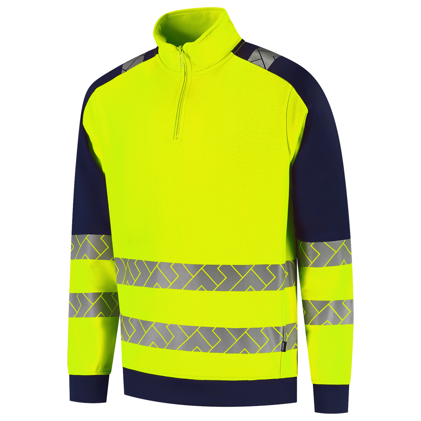 Tricorp Workwear High Vis Redefined Zip Sweaters HiVis 306106 fluo geel-inktblauw(fluoryellowink)