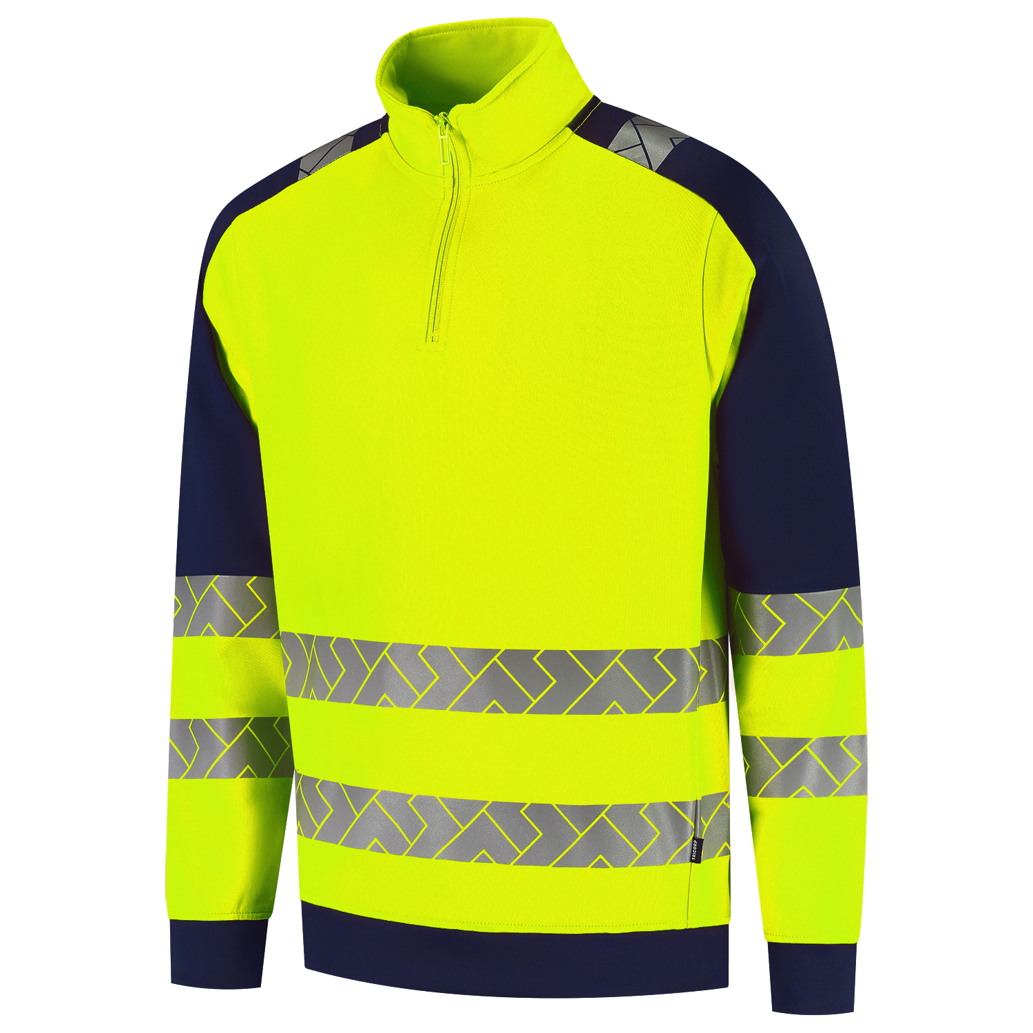 Tricorp Workwear High Vis Redefined Zip Sweaters HiVis 306106 fluo geel-inktblauw(fluoryellowink)
