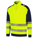 Tricorp Workwear High Vis Redefined Zip Sweaters HiVis 306106 fluo geel-inktblauw(fluoryellowink)