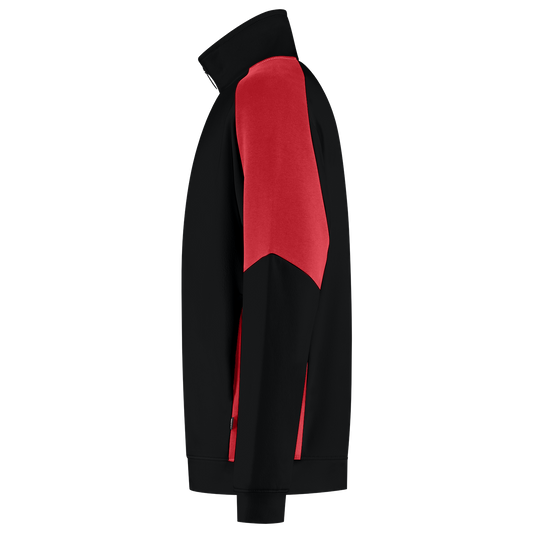 Tricorp Workwear Bicolor Redefined Sweatvesten 306108 zwart-fel rood(blackbrightred)