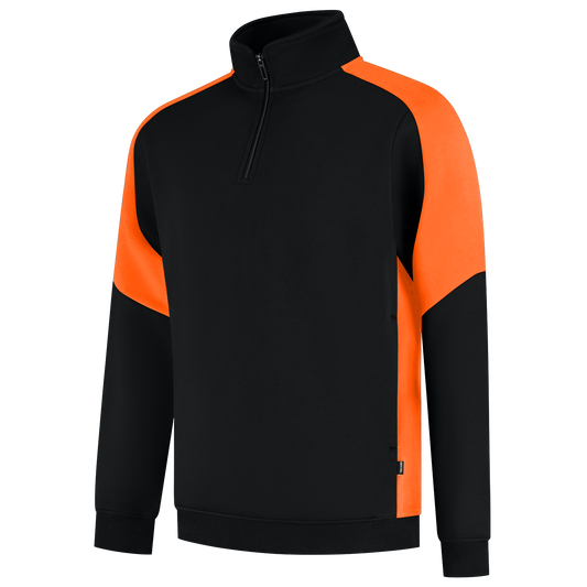 Tricorp Workwear Bicolor Redefined Zipsweaters 306111 zwart-oranje(blackorange)