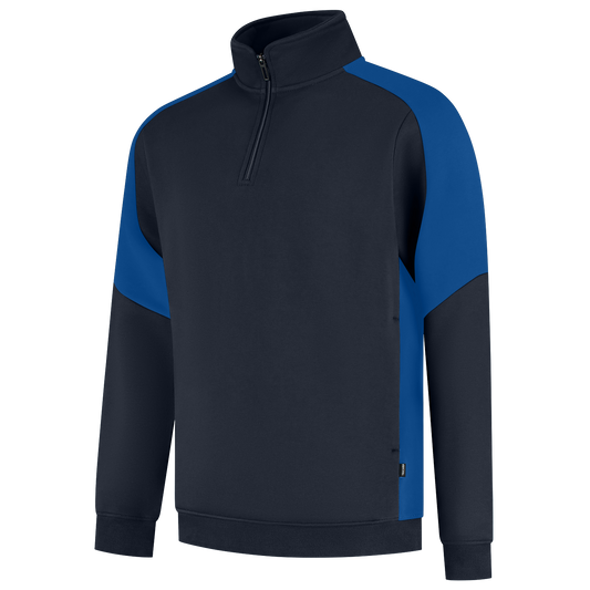 Tricorp Workwear Bicolor Redefined Zipsweaters 306111 inktblauw-koningsblauw(inkroyalblue)