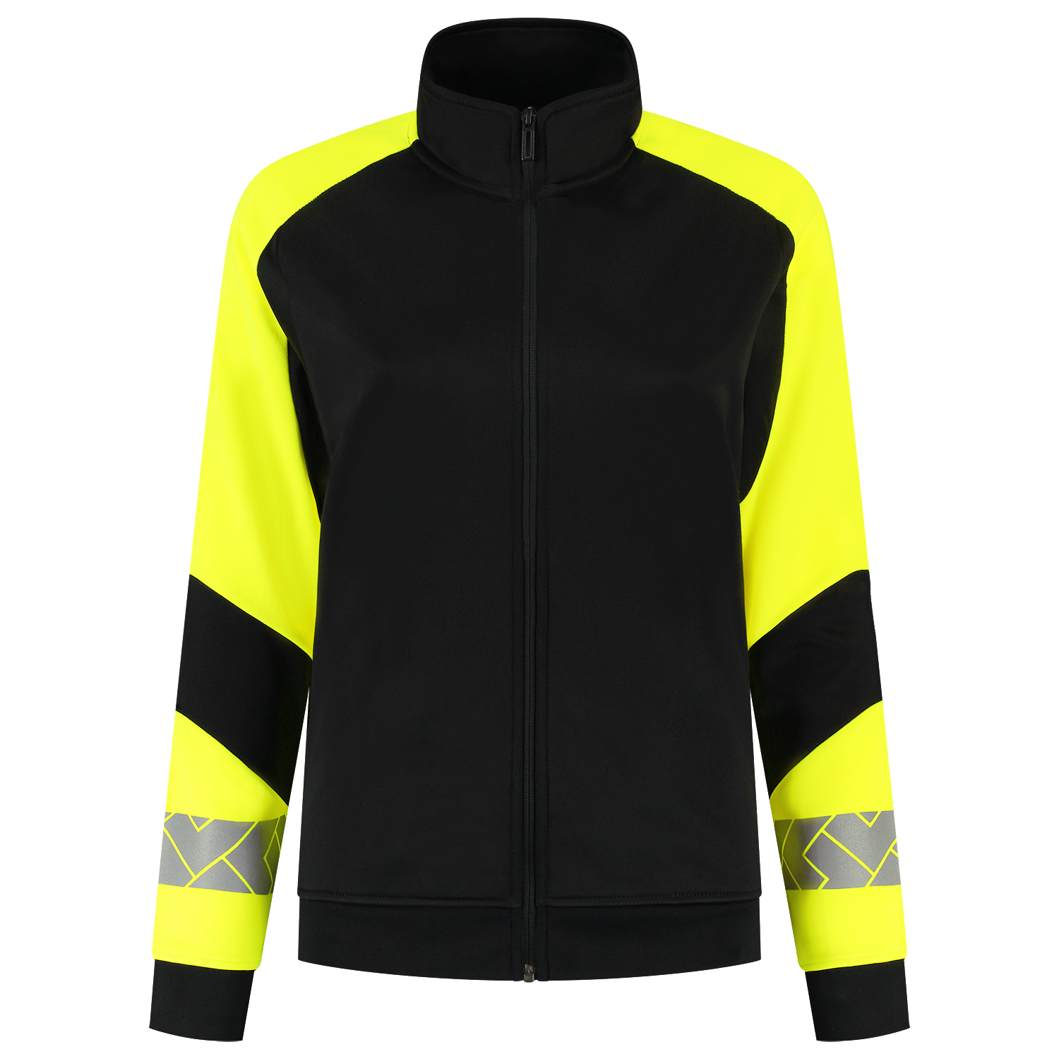 Tricorp Workwear Reflective Redefined Sweaters 306115 Dames zwart-fluo geel(blackfluoryellow)