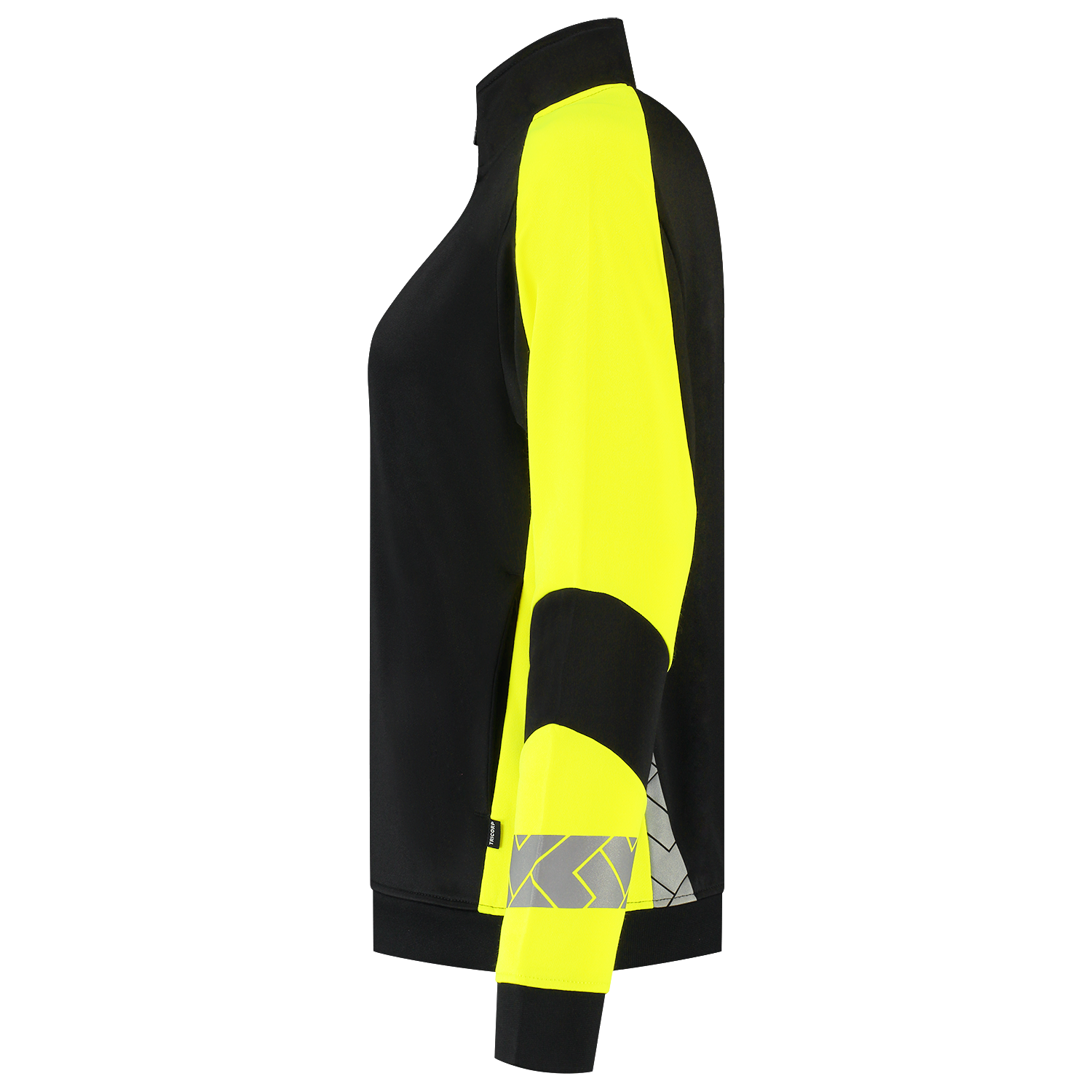 Tricorp Workwear Reflective Redefined Sweaters 306115 Dames zwart-fluo geel(blackfluoryellow)