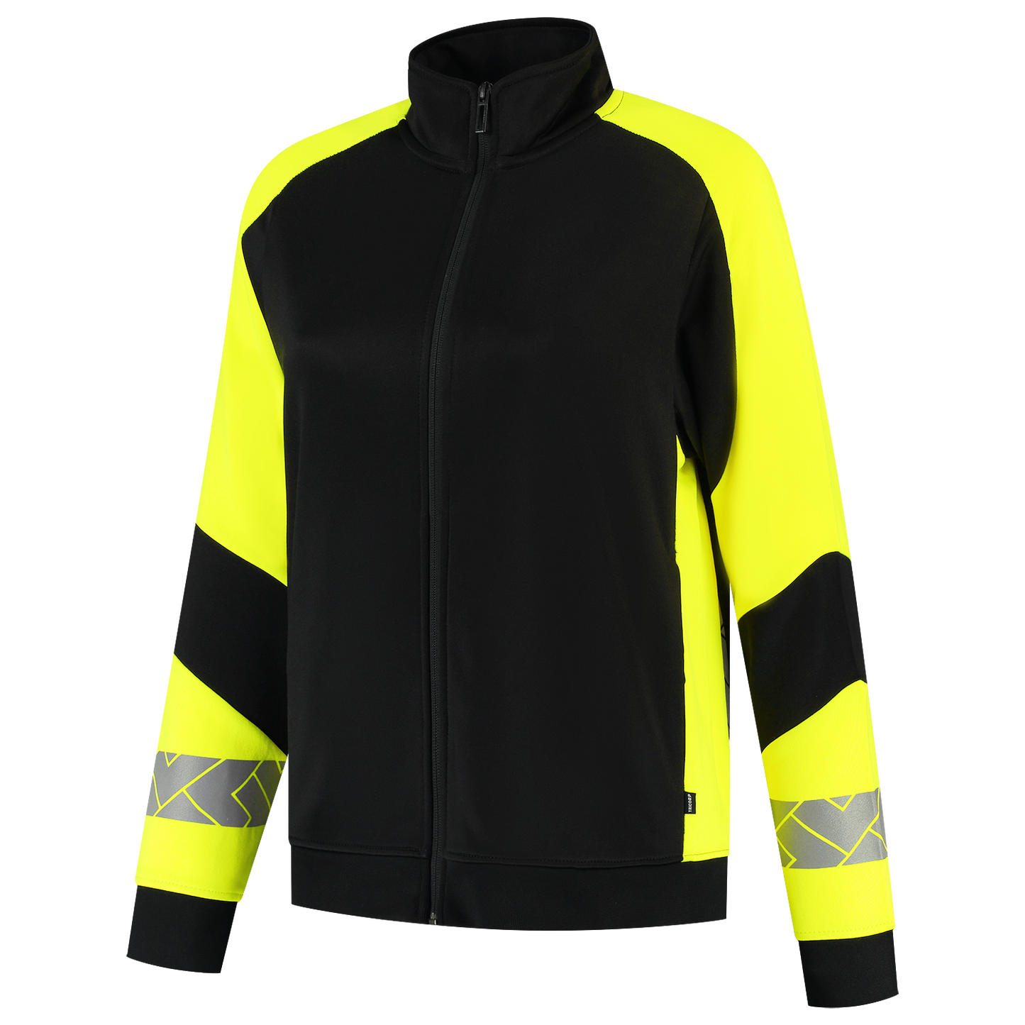 Tricorp Workwear Reflective Redefined Sweaters 306115 Dames zwart-fluo geel(blackfluoryellow)