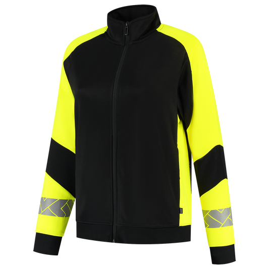 Tricorp Workwear Reflective Redefined Sweaters 306115 Dames zwart-fluo geel(blackfluoryellow)