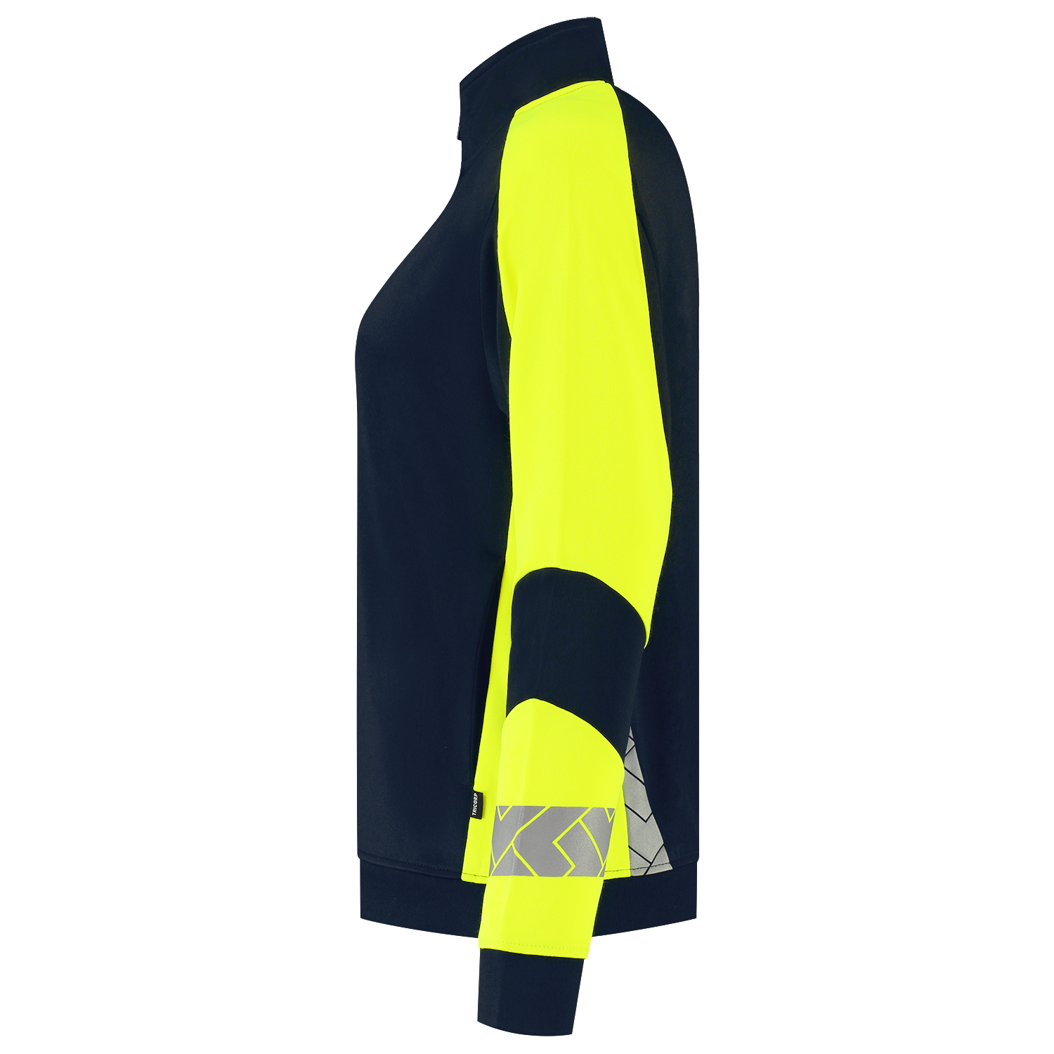 Tricorp Workwear Reflective Redefined Sweaters 306115 Dames inktblauw-fluo geel(inkfluoryellow)