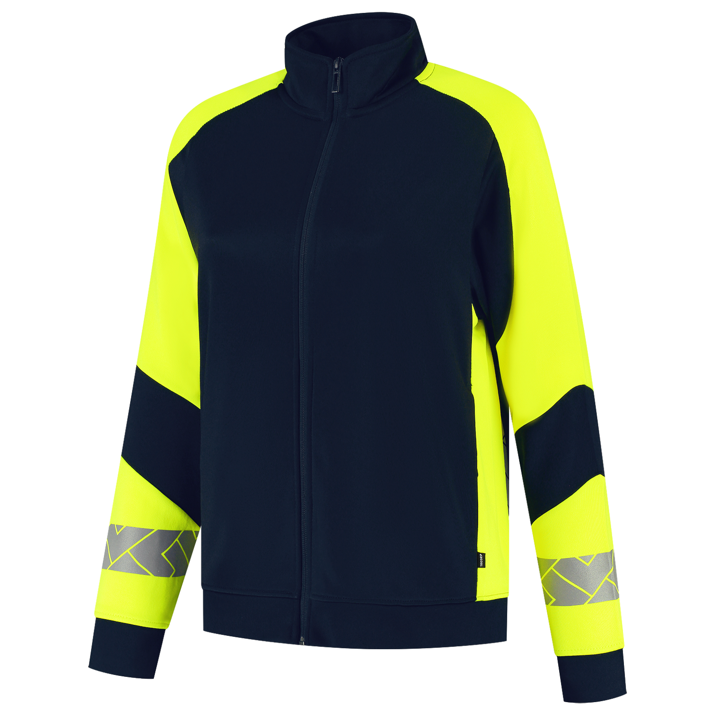 Tricorp Workwear Reflective Redefined Sweaters 306115 Dames inktblauw-fluo geel(inkfluoryellow)